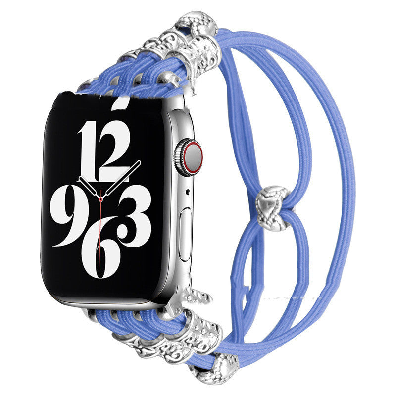 Nylon Braided Elastic Cord Strap for Apple Watch Series 1-6 and SE - Watches That Stretch Your Style nylon braided