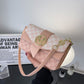 Nylon Crossbody Bag with Printed Letter Design for Daily - Teleplus niche personality printed letter shoulder