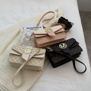 Nylon Crossbody Bag with Printed Letter Design for Daily - Teleplus niche personality printed letter shoulder