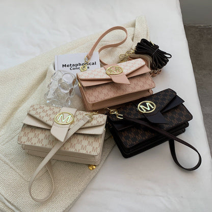 Nylon Crossbody Bag with Printed Letter Design for Daily - Teleplus niche personality printed letter shoulder