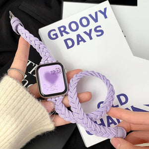 Nylon Leather Strap for Apple Watch 38-49mm Replacement Rope Band - That Will Make Your Jealous nylon leather strap