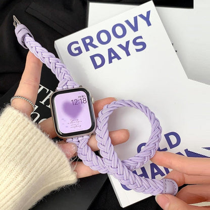 Nylon Leather Strap for Apple Watch 38-49mm Replacement Rope Band - That Will Make Your Jealous nylon leather strap