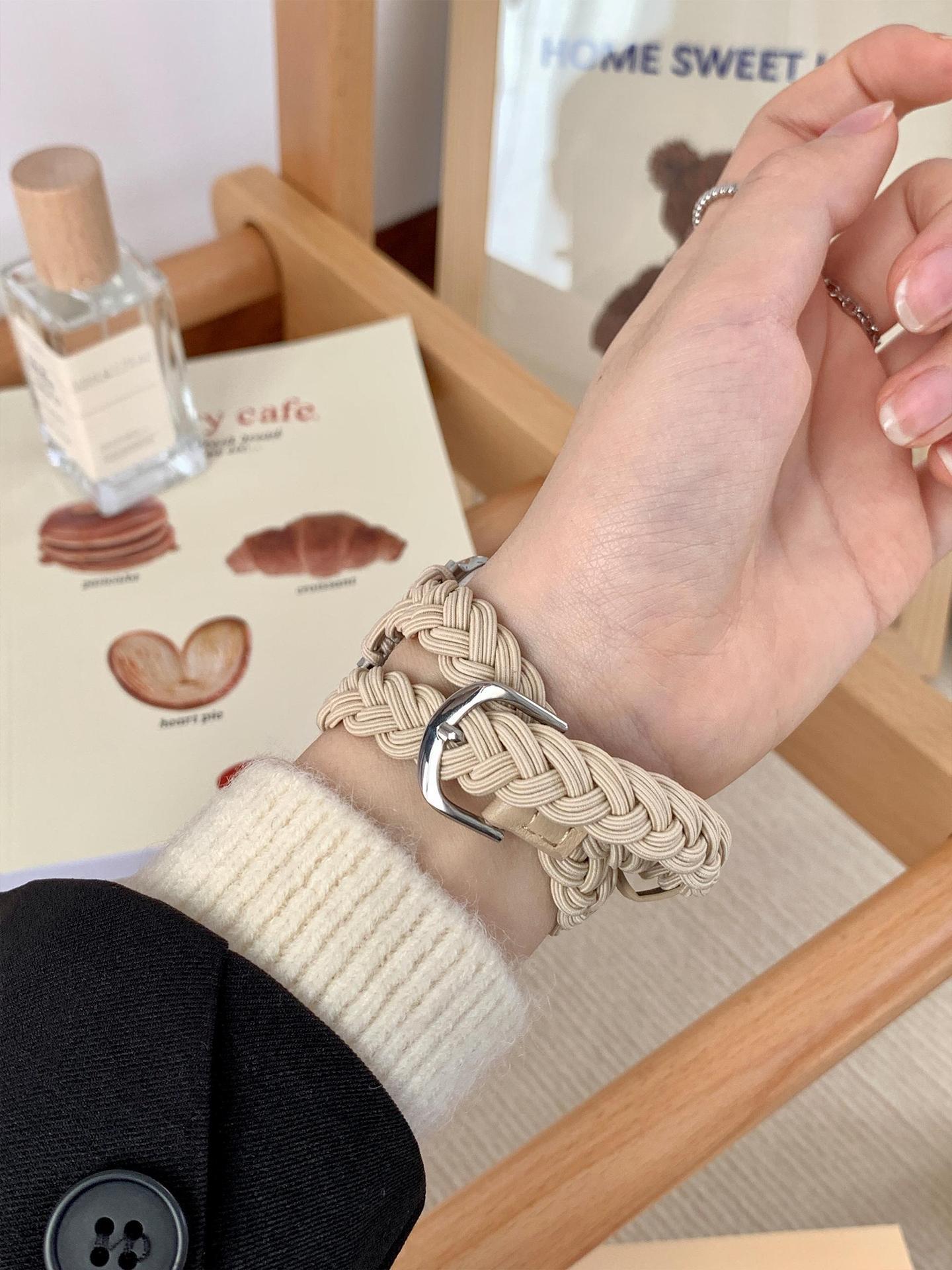 Nylon Leather Strap for Apple Watch 38-49mm Replacement Rope Band - That Will Make Your Jealous nylon leather strap