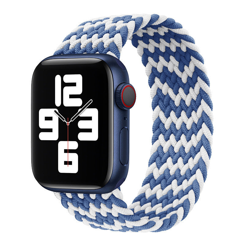 Nylon Strap Rainbow Braid for Apple Watch Elastic in Multiple Colors - Teleplus watch strap elastic nylon rainbow braid