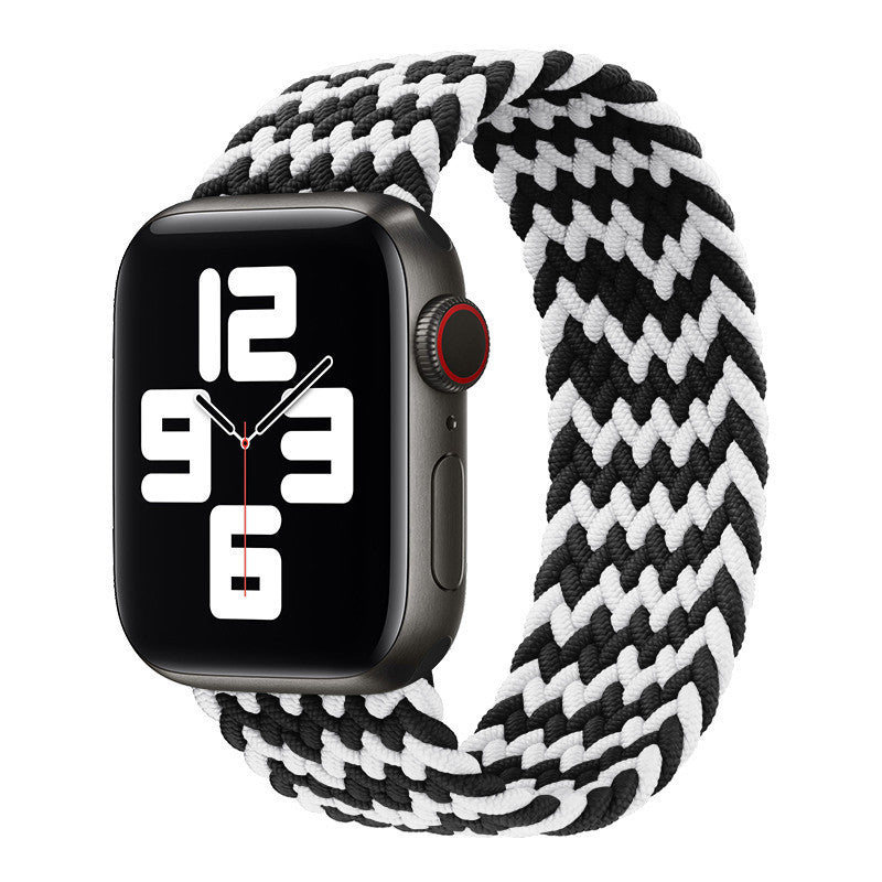 Nylon Strap Rainbow Braid for Apple Watch Elastic in Multiple Colors - Teleplus watch strap elastic nylon rainbow braid