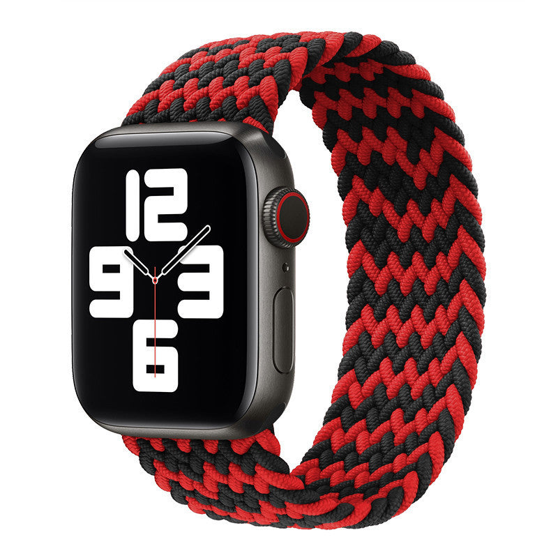 Nylon Strap Rainbow Braid for Apple Watch Elastic in Multiple Colors - Teleplus watch strap elastic nylon rainbow braid