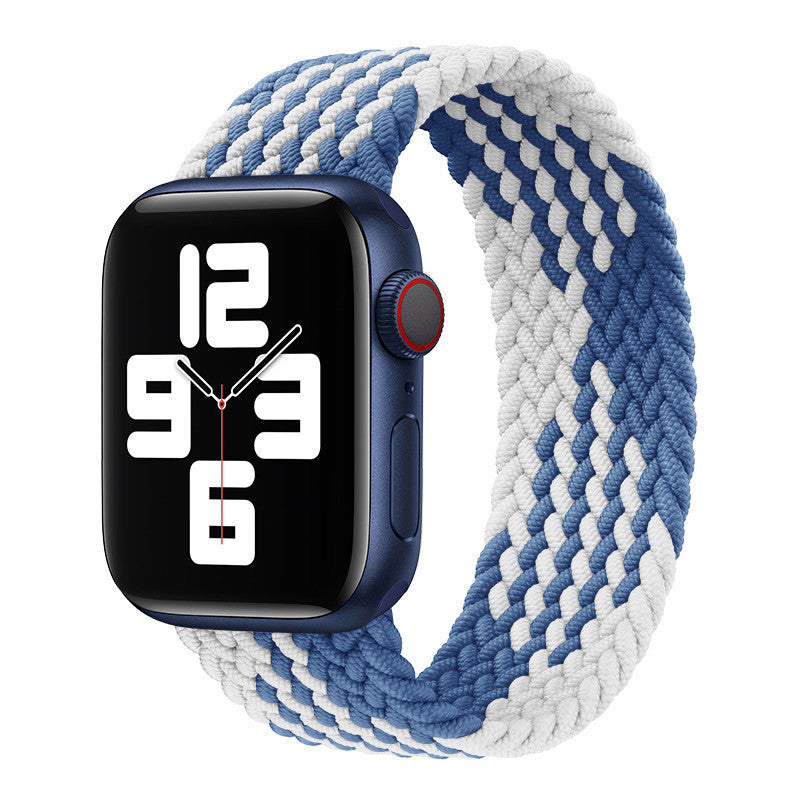Nylon Strap Rainbow Braid for Apple Watch Elastic in Multiple Colors - Teleplus watch strap elastic nylon rainbow braid