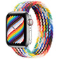 Nylon Strap Rainbow Braid for Apple Watch Elastic in Multiple Colors - Teleplus watch strap elastic nylon rainbow braid