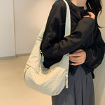 Nylon Washed Cloth Shoulder Bag Crossbody with Multiple Colors - in nylon washed cloth shoulder bag crossbody bags