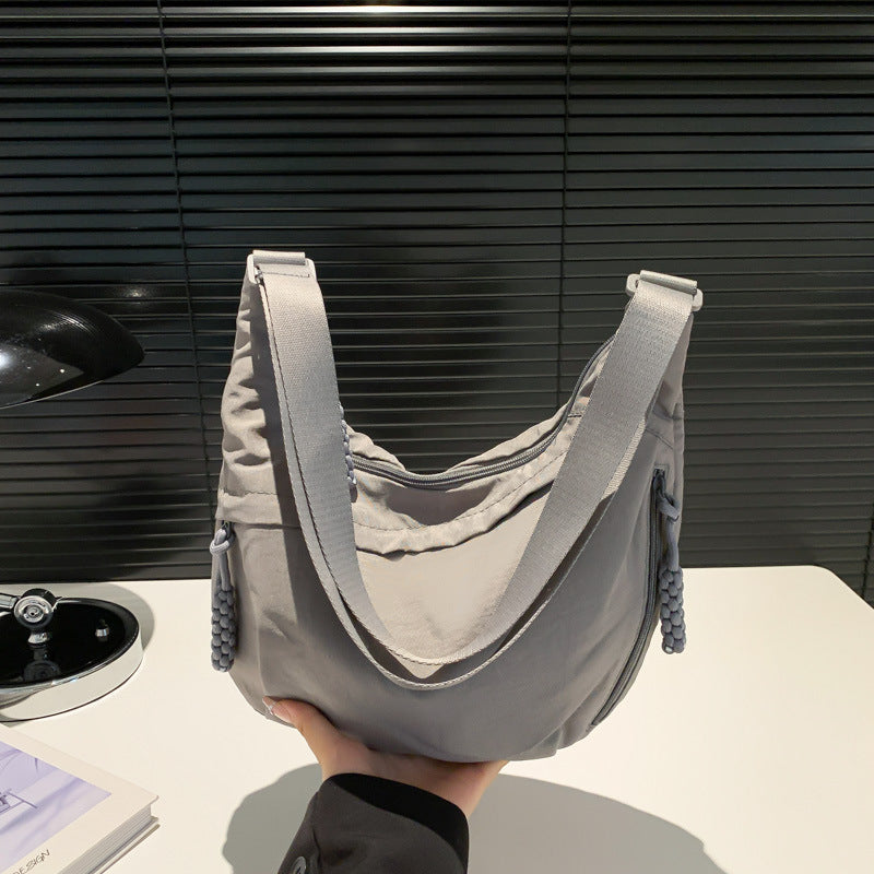 Nylon Washed Cloth Shoulder Bag Crossbody with Multiple Colors - in nylon washed cloth shoulder bag crossbody bags