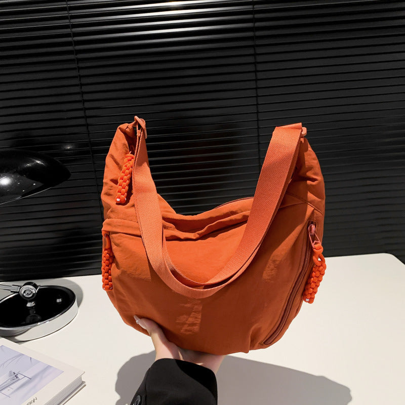 Nylon Washed Cloth Shoulder Bag Crossbody with Multiple Colors - in nylon washed cloth shoulder bag crossbody bags