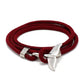 Ocean Series Boat Anchor Style Braided Bracelet - Ocean Series Boat Anchor Bracelet for Men