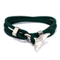 Ocean Series Boat Anchor Style Braided Bracelet - Ocean Series Boat Anchor Bracelet for Men