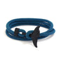 Ocean Series Boat Anchor Style Braided Bracelet - Ocean Series Boat Anchor Bracelet for Men