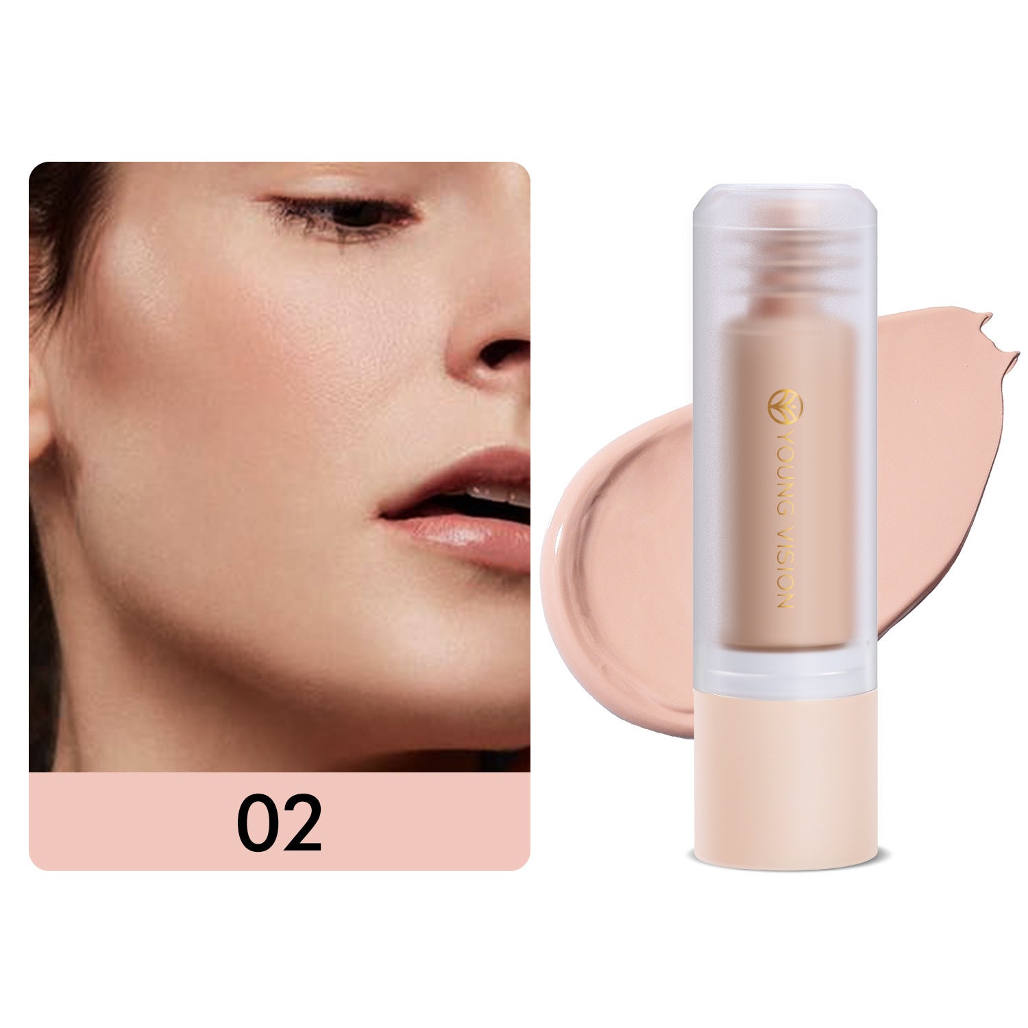 Oil Control Liquid Foundation Large Capacity for Oily Skin 40ml - Teleplus press liquid foundation large capacity