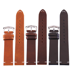 Oil wax leather strap - Oil Wax Leather Strap for Watches and Accessories