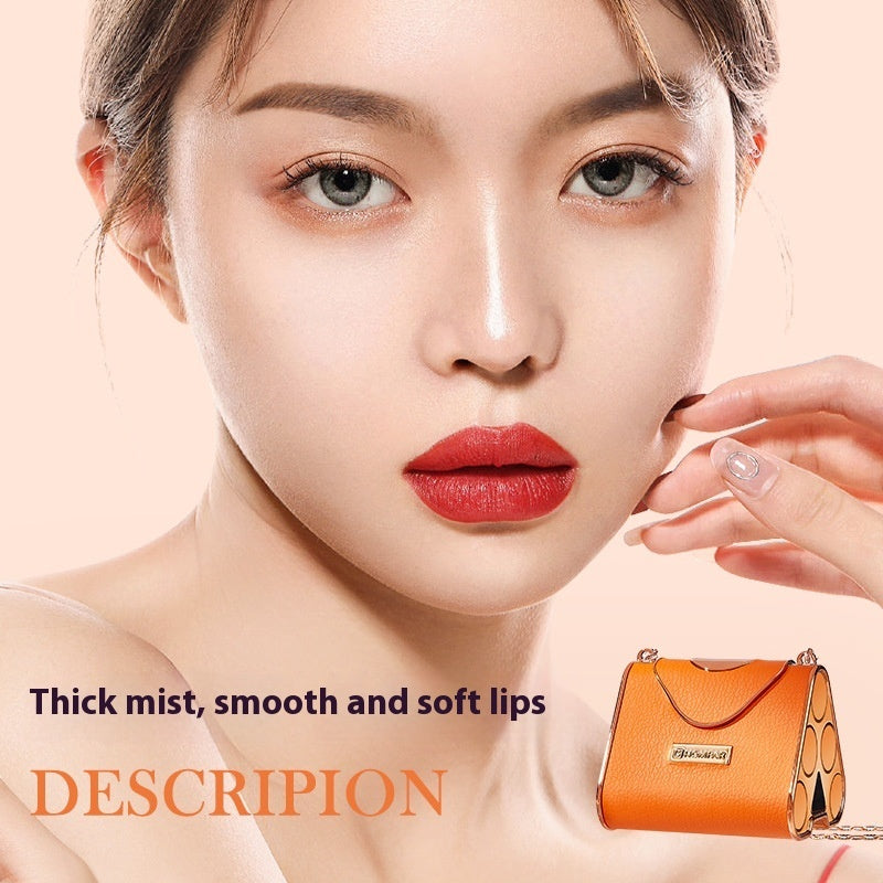 Oily Lipstick Bag with Discoloration Resistance and Soft Mist Matte Finish - Teleplus soft mist matte light oily