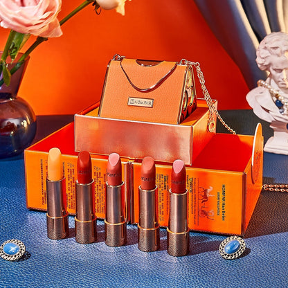 Oily Lipstick Bag with Discoloration Resistance and Soft Mist Matte Finish - Teleplus soft mist matte light oily