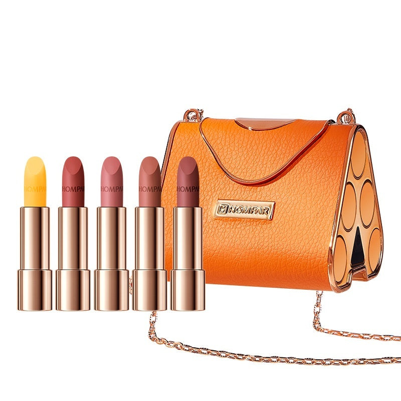 Oily Lipstick Bag with Discoloration Resistance and Soft Mist Matte Finish - Teleplus soft mist matte light oily