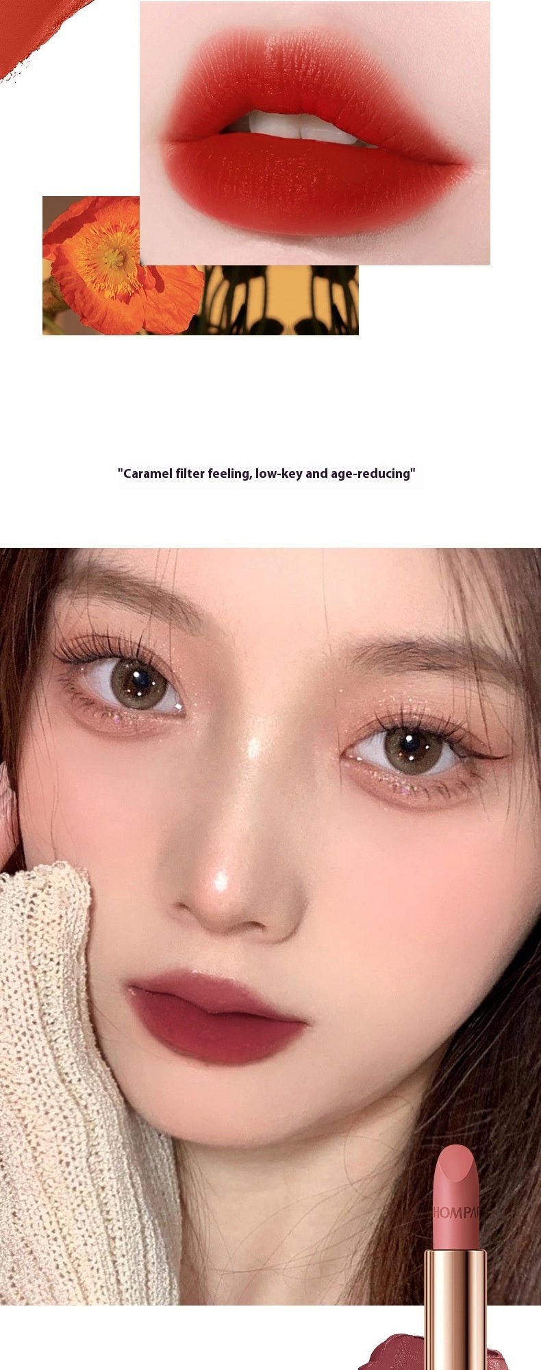 Oily Lipstick Bag with Discoloration Resistance and Soft Mist Matte Finish - Teleplus soft mist matte light oily