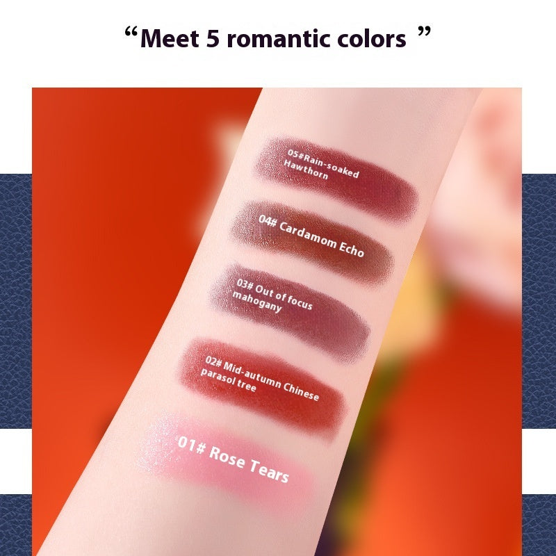 Oily Lipstick Bag with Discoloration Resistance and Soft Mist Matte Finish - Teleplus soft mist matte light oily