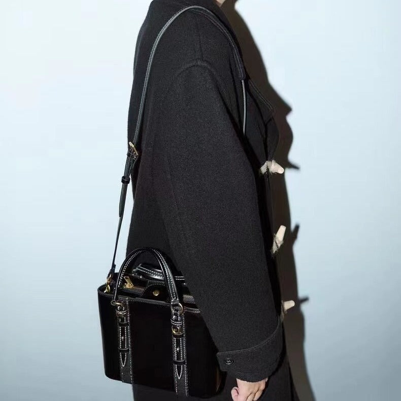 Olive Green PU Medium Suitcase Horizontal Shoulder Packing Bag - Teleplus olive green