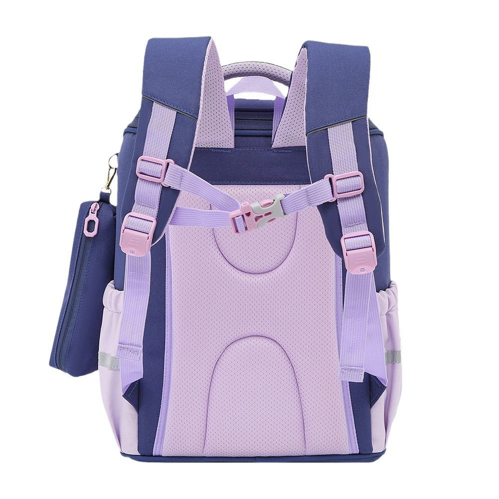 One Piece Dropshipping Primary School Student Schoolbag Boys And Girls Burden Reduction Spine Protection - Spine