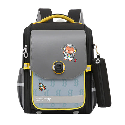 One Piece Dropshipping Primary School Student Schoolbag Boys And Girls Burden Reduction Spine Protection - Spine