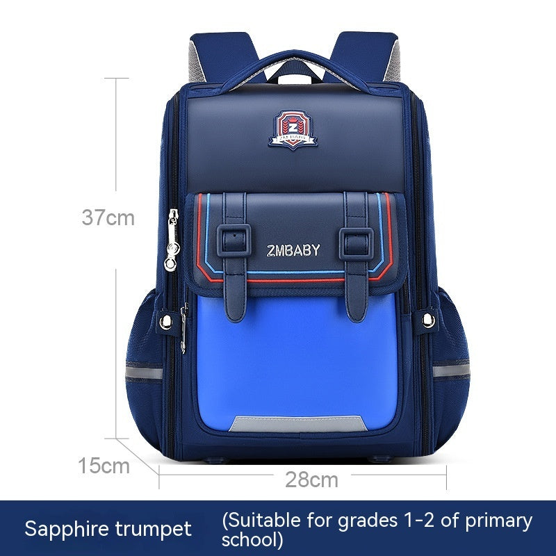 One-piece Open Spine Protection Children’s Schoolbag Lightweight - Lightweight One-piece Schoolbag for Small Size