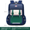 One-piece Open Spine Protection Children's Schoolbag Lightweight - Green Plus Size