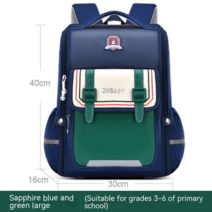 One-piece Open Spine Protection Children’s Schoolbag Lightweight - Lightweight One-piece Schoolbag for Small Size