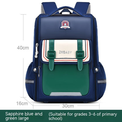 One-piece Open Spine Protection Children’s Schoolbag Lightweight - Lightweight One-piece Schoolbag for Small Size