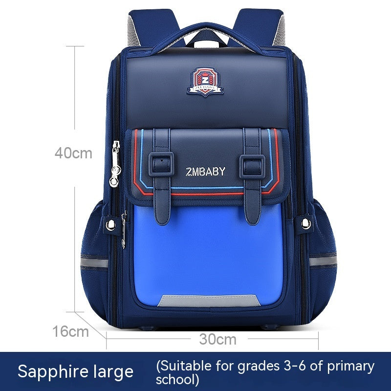 One-piece Open Spine Protection Children’s Schoolbag Lightweight - Lightweight One-piece Schoolbag for Small Size