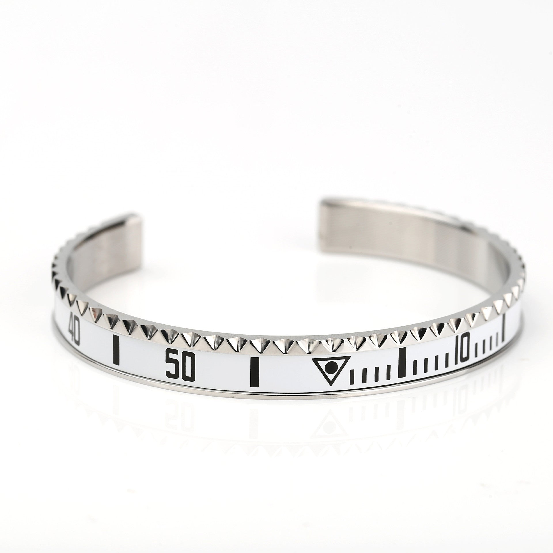 Open Trend Titanium Steel Geometric Packing Bracelet in Multiple Colors - Teleplus open trend titanium steel bracelet