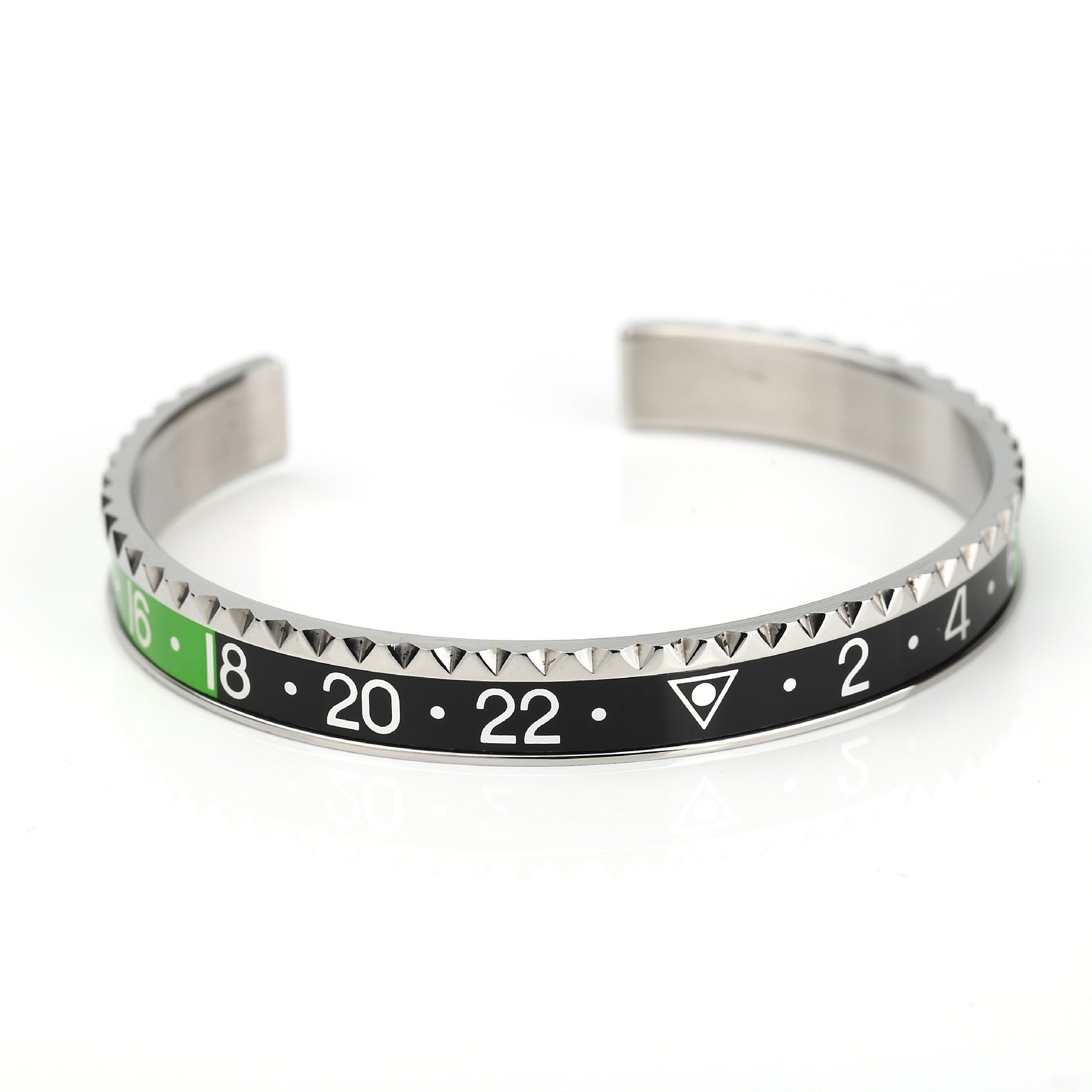 Open Trend Titanium Steel Geometric Packing Bracelet in Multiple Colors - Teleplus open trend titanium steel bracelet
