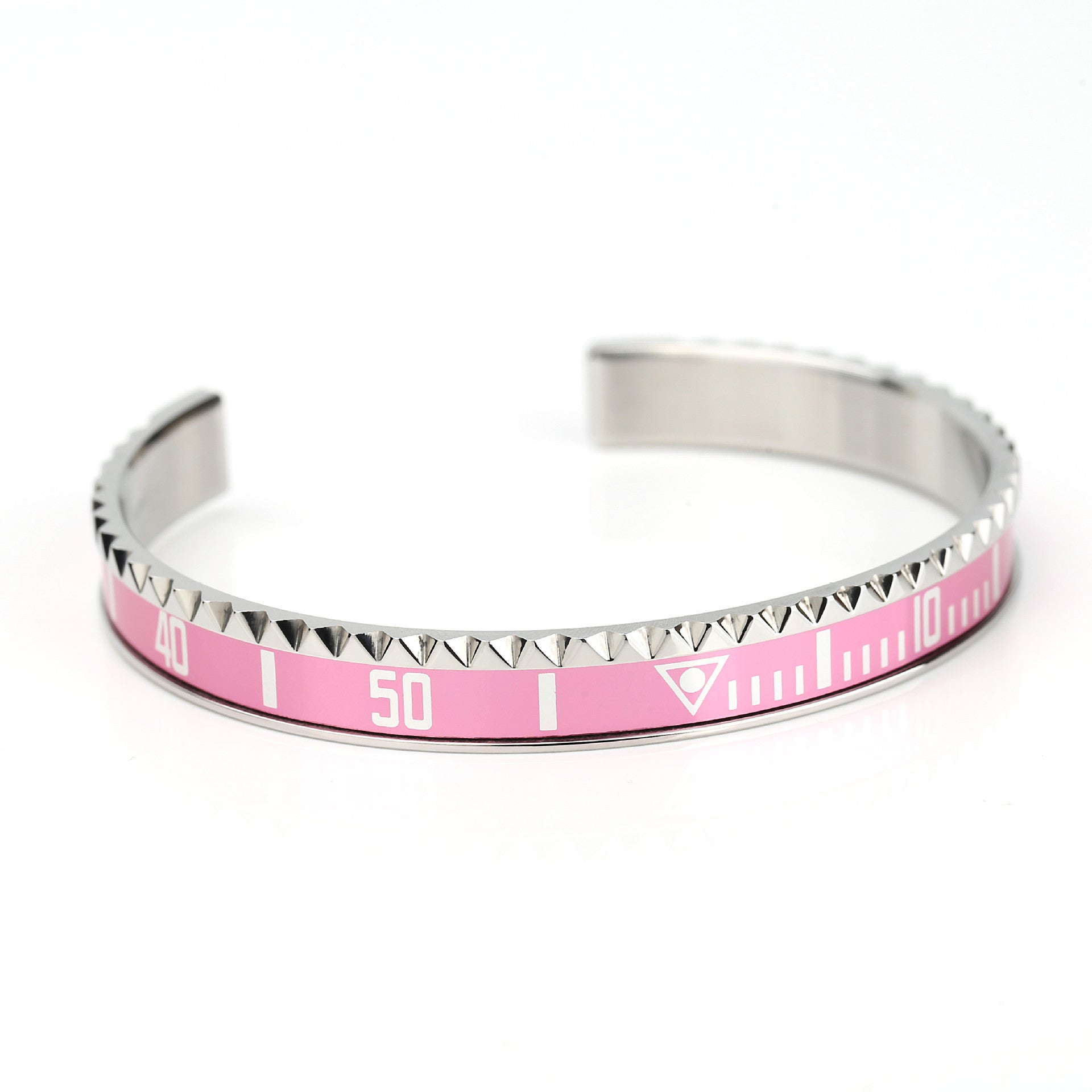 Open Trend Titanium Steel Geometric Packing Bracelet in Multiple Colors - Teleplus open trend titanium steel bracelet