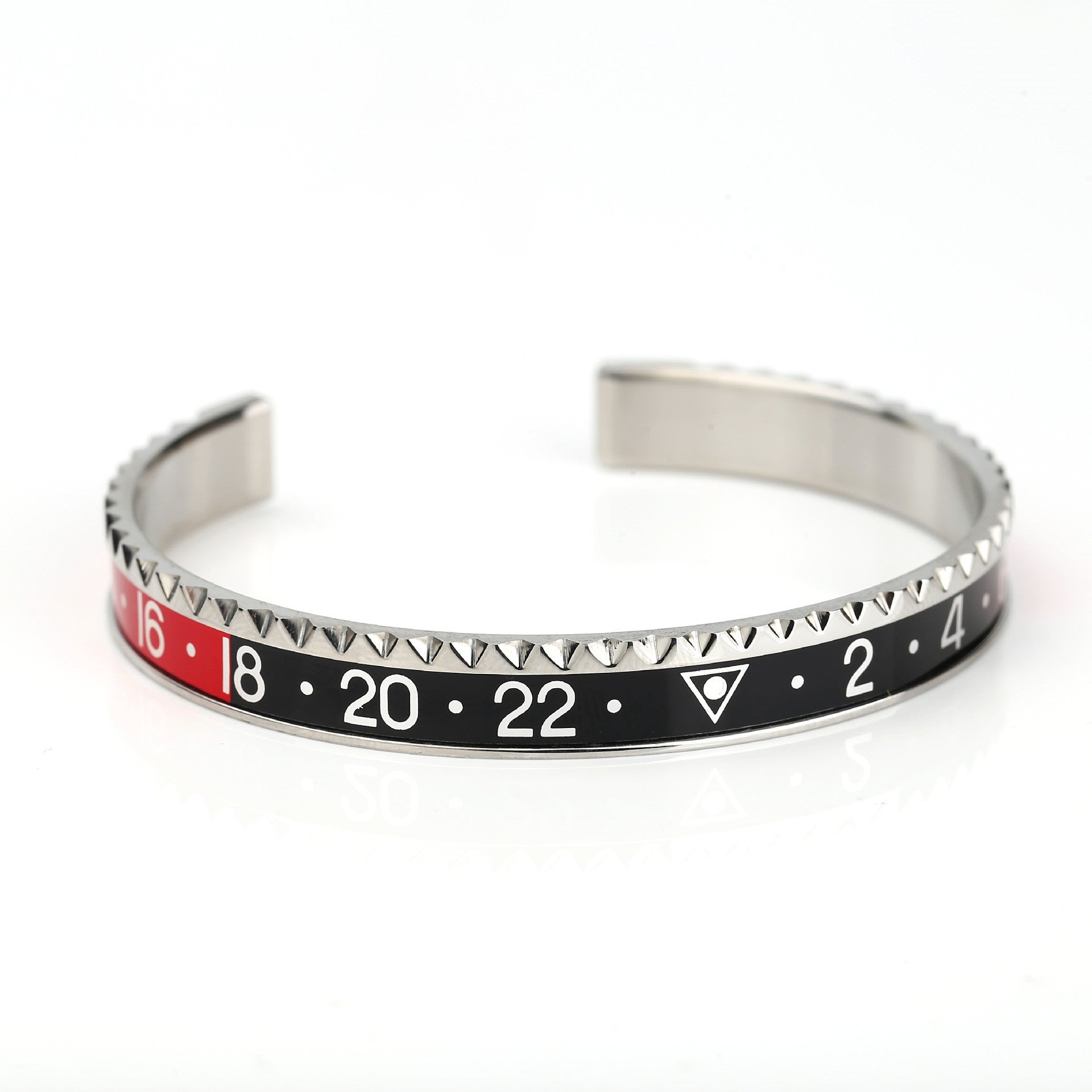 Open Trend Titanium Steel Geometric Packing Bracelet in Multiple Colors - Teleplus open trend titanium steel bracelet