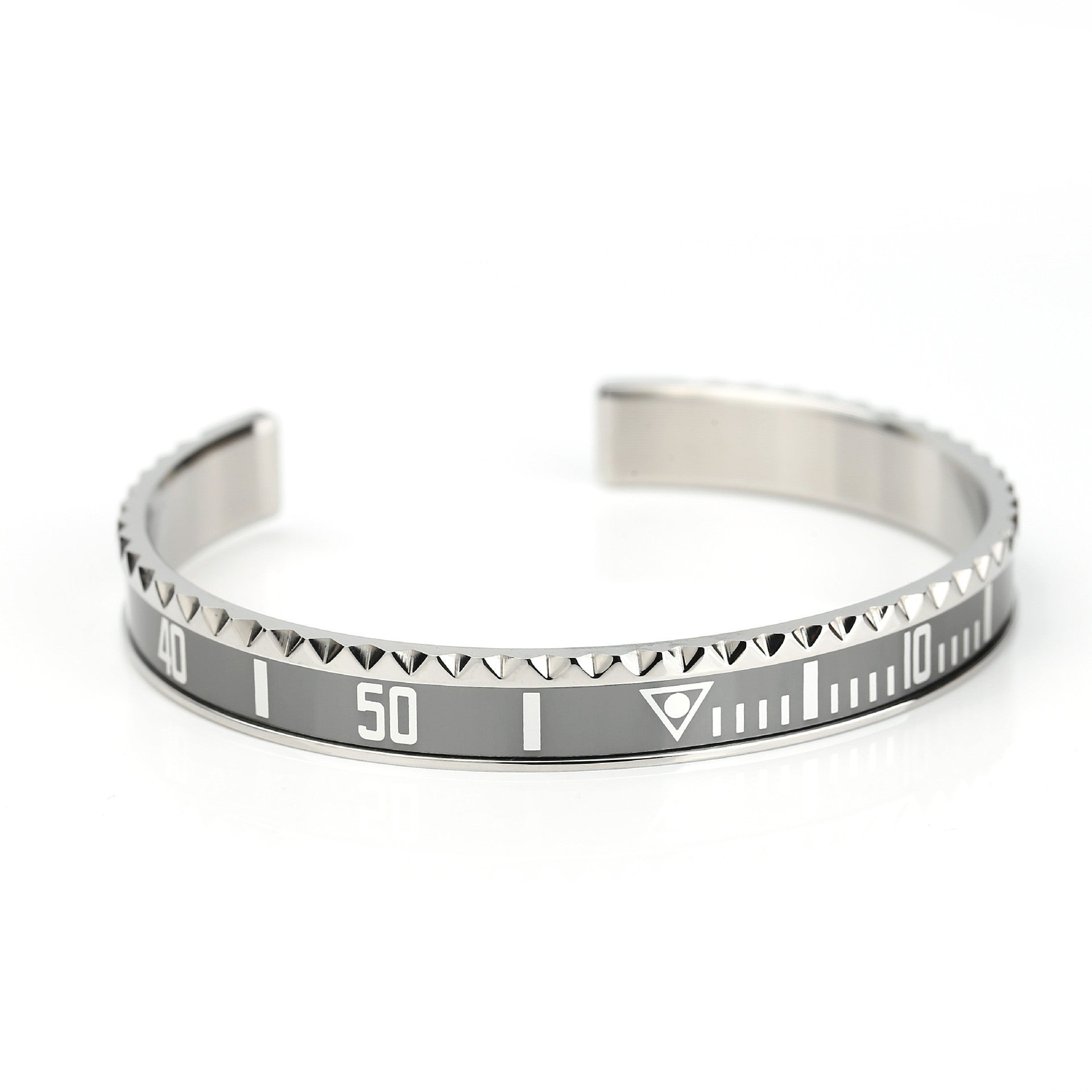 Open Trend Titanium Steel Geometric Packing Bracelet in Multiple Colors - Teleplus open trend titanium steel bracelet