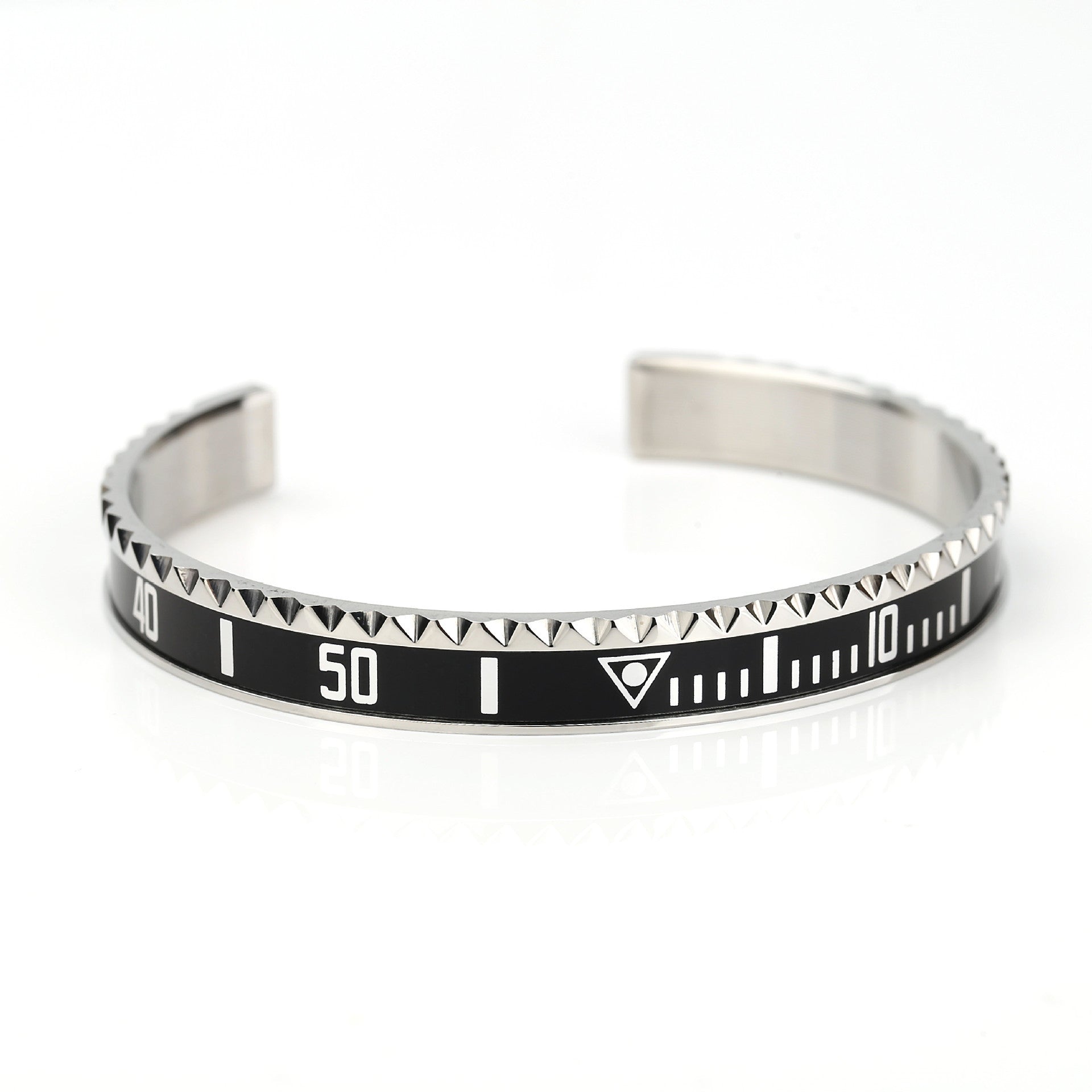 Open Trend Titanium Steel Geometric Packing Bracelet in Multiple Colors - Teleplus open trend titanium steel bracelet