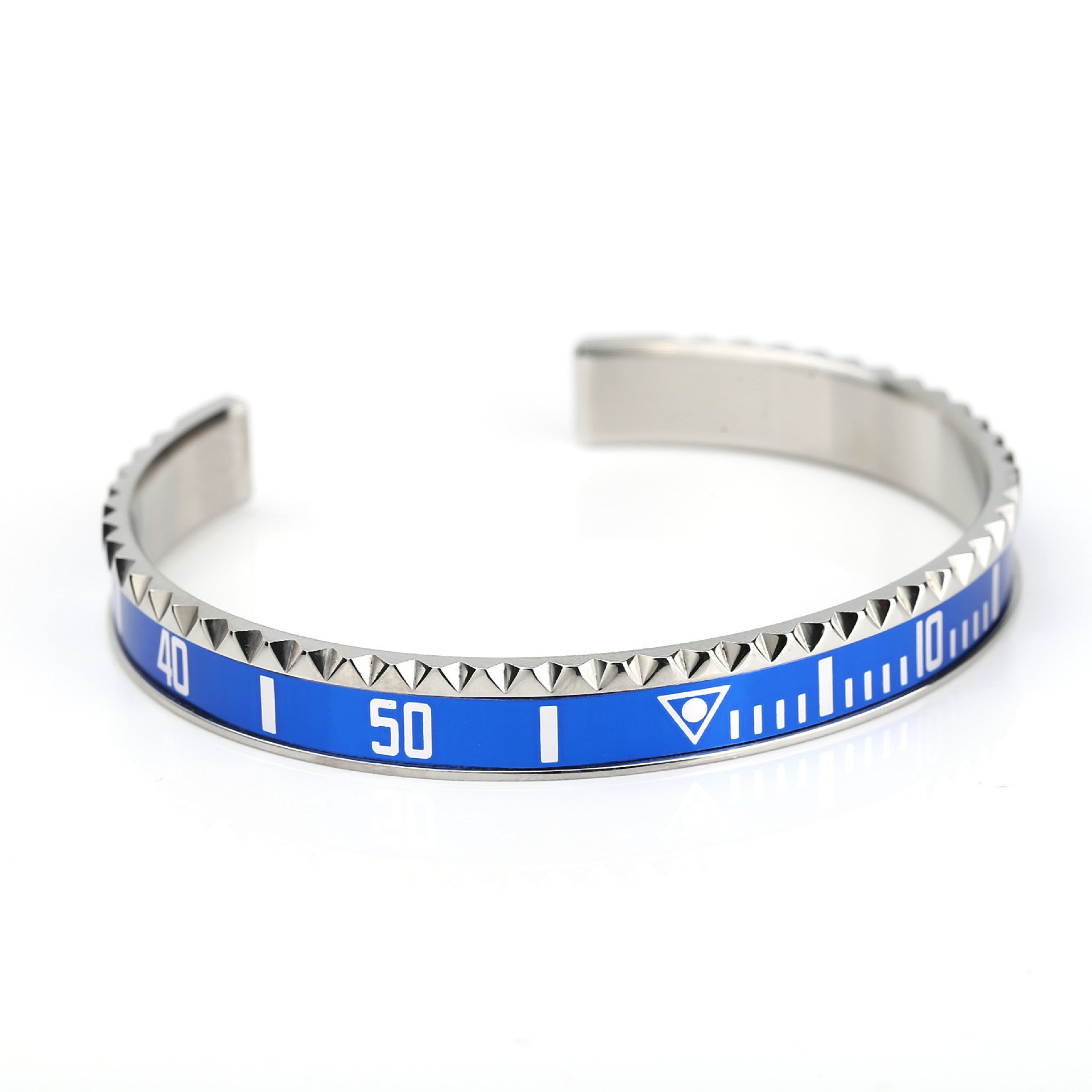 Open Trend Titanium Steel Geometric Packing Bracelet in Multiple Colors - Teleplus open trend titanium steel bracelet