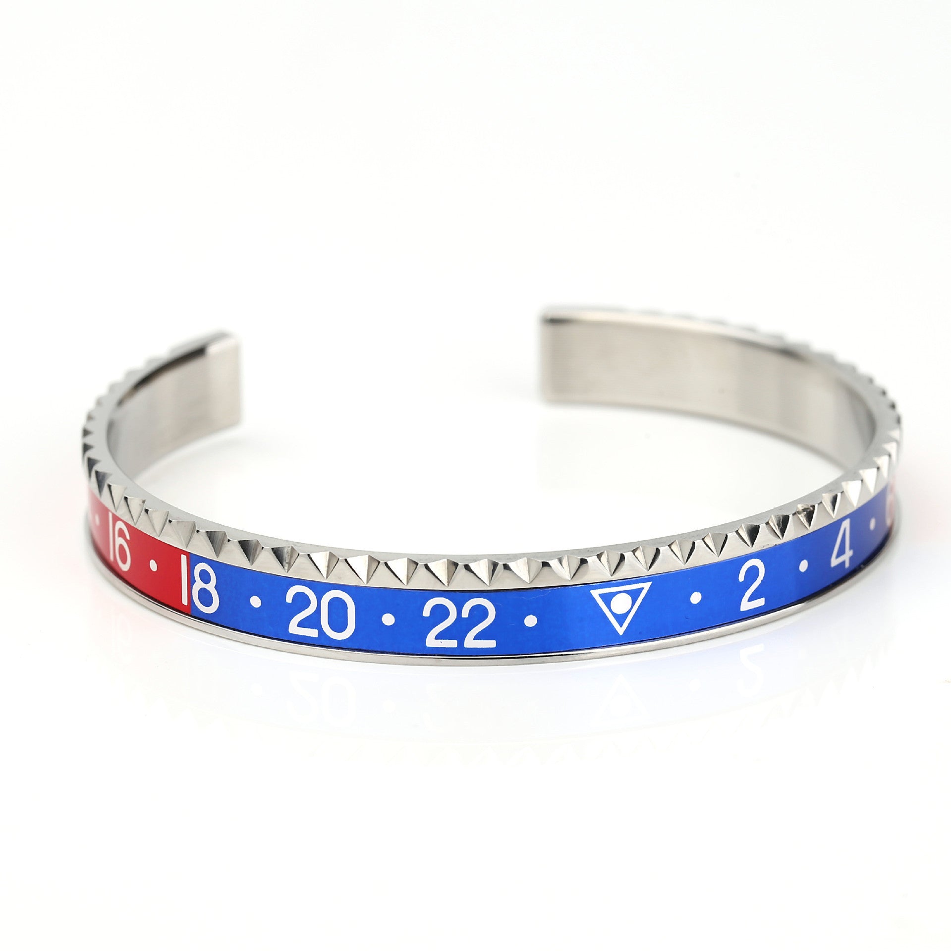 Open Trend Titanium Steel Geometric Packing Bracelet in Multiple Colors - Teleplus open trend titanium steel bracelet