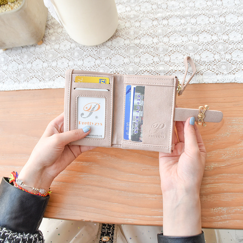 Orange Artificial Leather Small Purse with Bow Closure and Banknote Clip - Bowtiful for Stylish Lady Shenanigans united