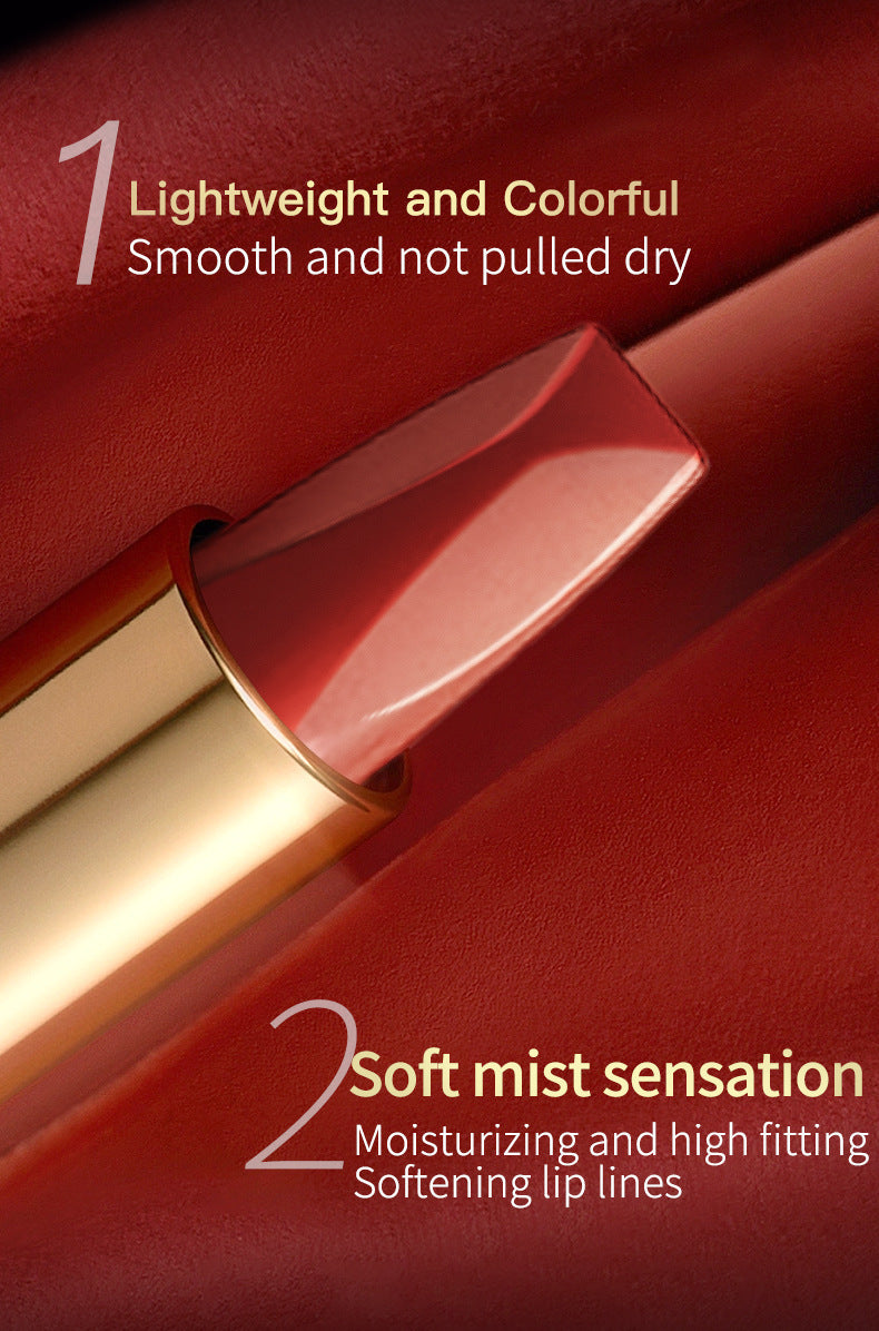 Orange Cow Blood Lipstick with Velvet Fog Finish for United States Market - Teleplus united states chf velvet fog