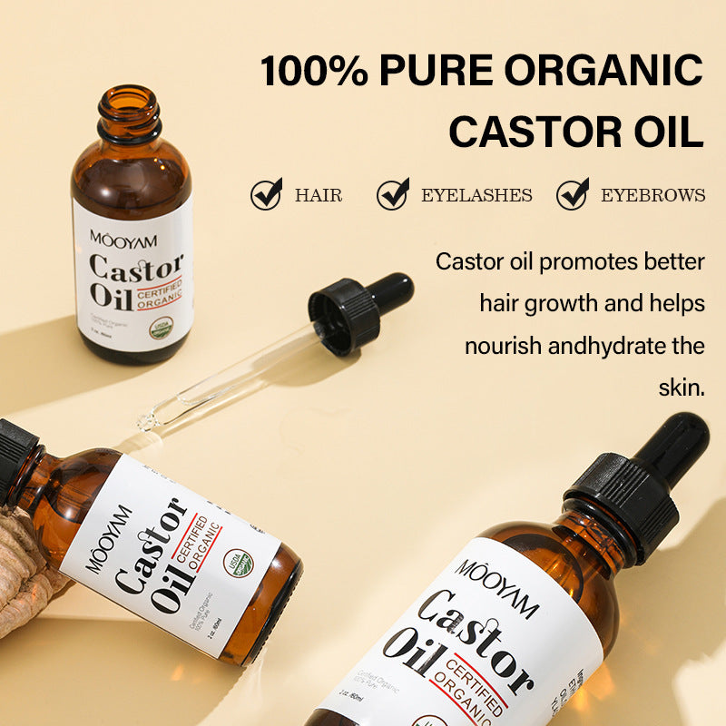 Organic Castor Oil for Skin and Hair Care 60ml - Teleplus castor oil
