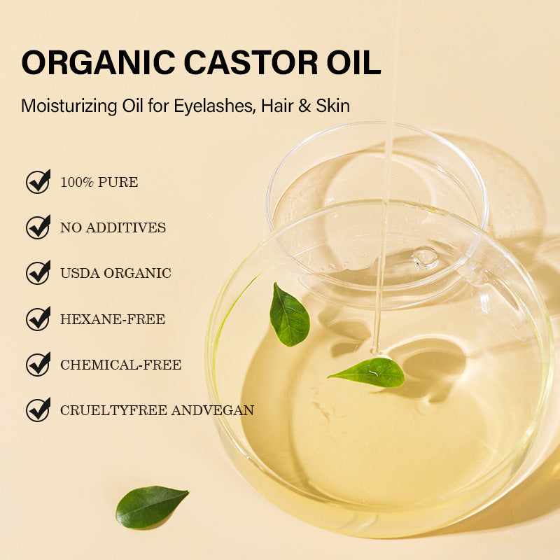 Organic Castor Oil for Skin and Hair Care 60ml - Teleplus castor oil