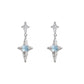 Original Design XINGX Suction Series Cool Ice Blue Asterism Earrings - Meet Your Cosmic Match with XINGX Asterism