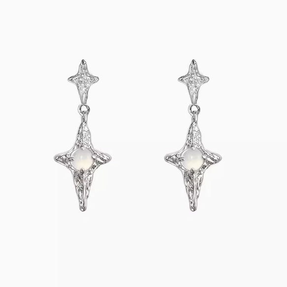 Original Design XINGX Suction Series Cool Ice Blue Asterism Earrings - Meet Your Cosmic Match with XINGX Asterism