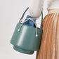 Original Drawstring Bucket Bag with Leather Two-Layer Design for Fashion Handheld - Style original drawstring bucket