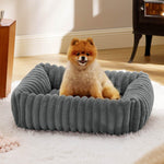 Orthopedic Washable Dog Bed Plush Cushion for Small and Medium Pets - Teleplus