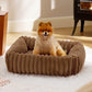 Orthopedic Washable Dog Bed Plush Cushion for Small and Medium Pets - Teleplus